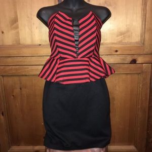 Red and black pirate dress